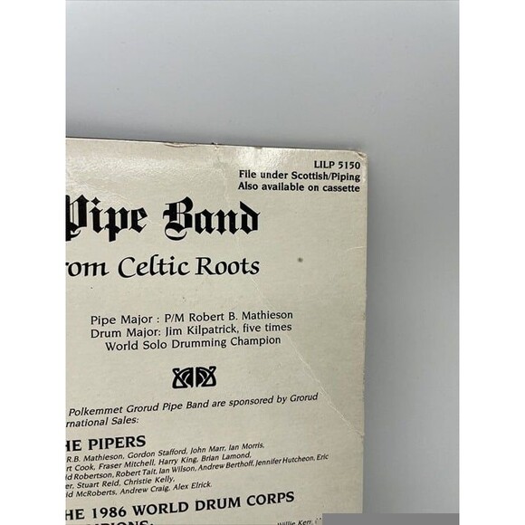 The Polkemmet Grorud Pipe Band- Vinyl LP- 1986-From Celtic Roots - Picture 4 of 6